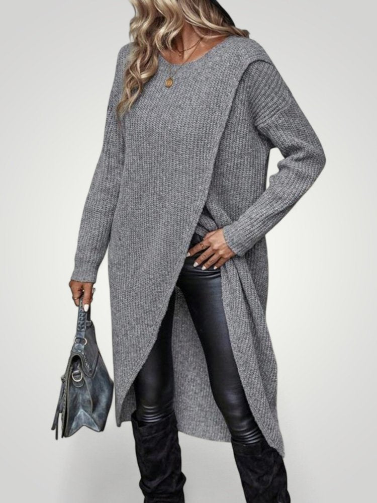 Xenia | Klassischer Longline-Pullover für Damen mit Bequemlichkeit