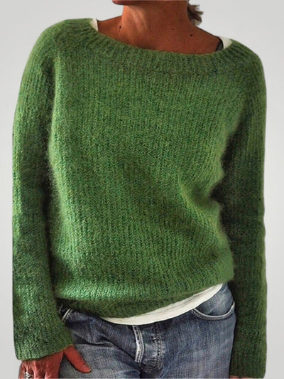 Yara | Klassischer Strickpullover Damen mit Rundhalsausschnitt