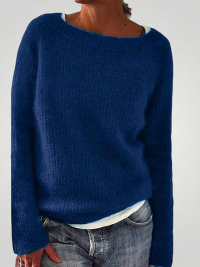 Yara | Klassischer Strickpullover Damen mit Rundhalsausschnitt