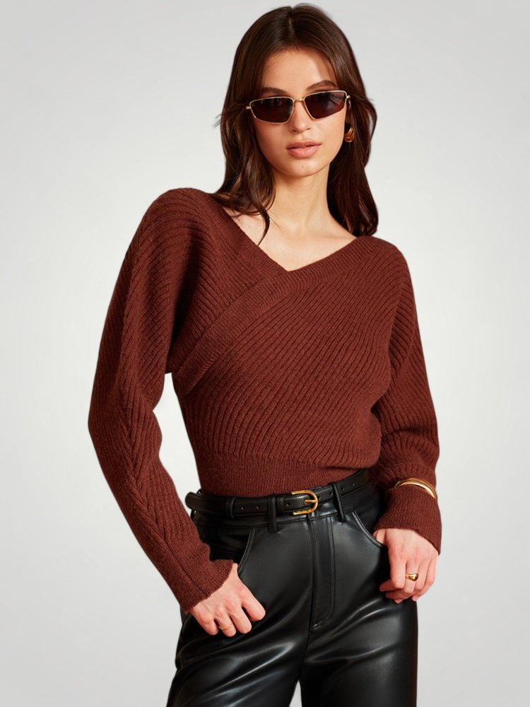 Amalinde | Langer Pullover mit Asymmetrischem Design