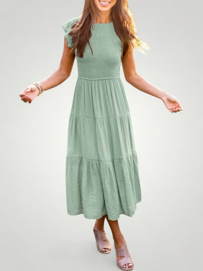 Cordula | Luftiges Plissiertes Sommerkleid für Elegante Tage