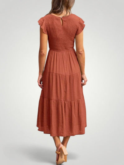 Cordula | Luftiges Plissiertes Sommerkleid für Elegante Tage