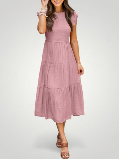 Cordula | Luftiges Plissiertes Sommerkleid für Elegante Tage