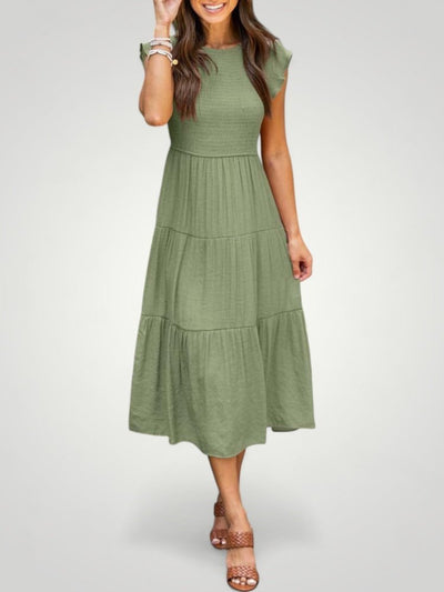 Cordula | Luftiges Plissiertes Sommerkleid für Elegante Tage