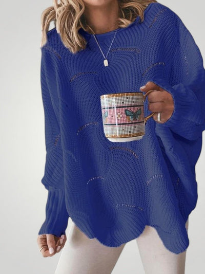 Josepha | Oversized Strickpullover mit U-Boot-Ausschnitt