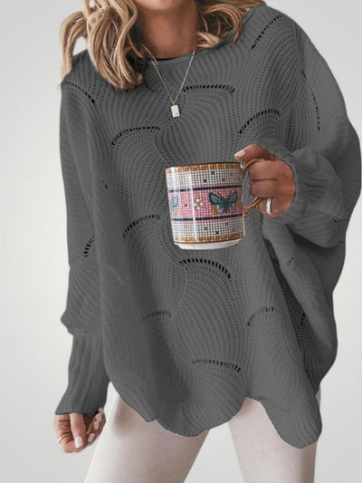 Josepha | Oversized Strickpullover mit U-Boot-Ausschnitt