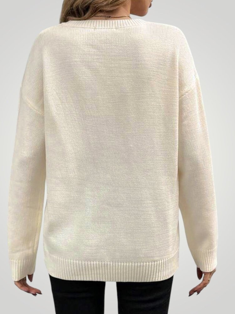 Lisbeth | Rippstrickpullover Damen mit Drop-Schulter für Komfort