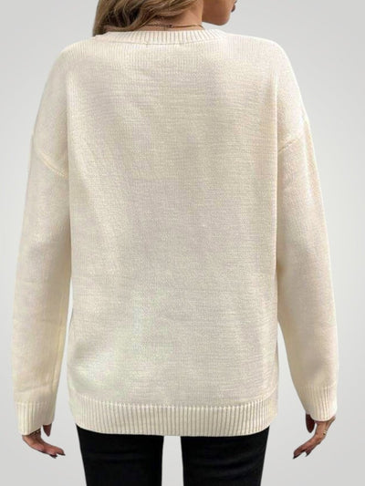 Lisbeth | Rippstrickpullover Damen mit Drop-Schulter für Komfort