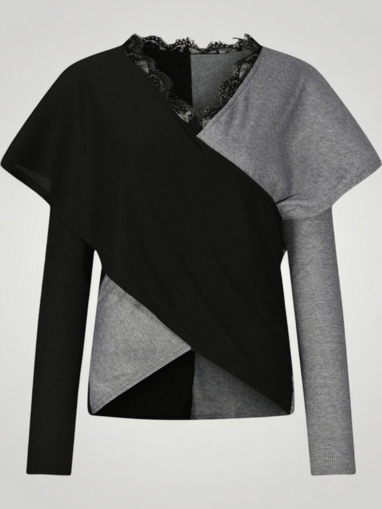 Margaretha | Schicker Pullover mit Kreuzmotiv für Damen