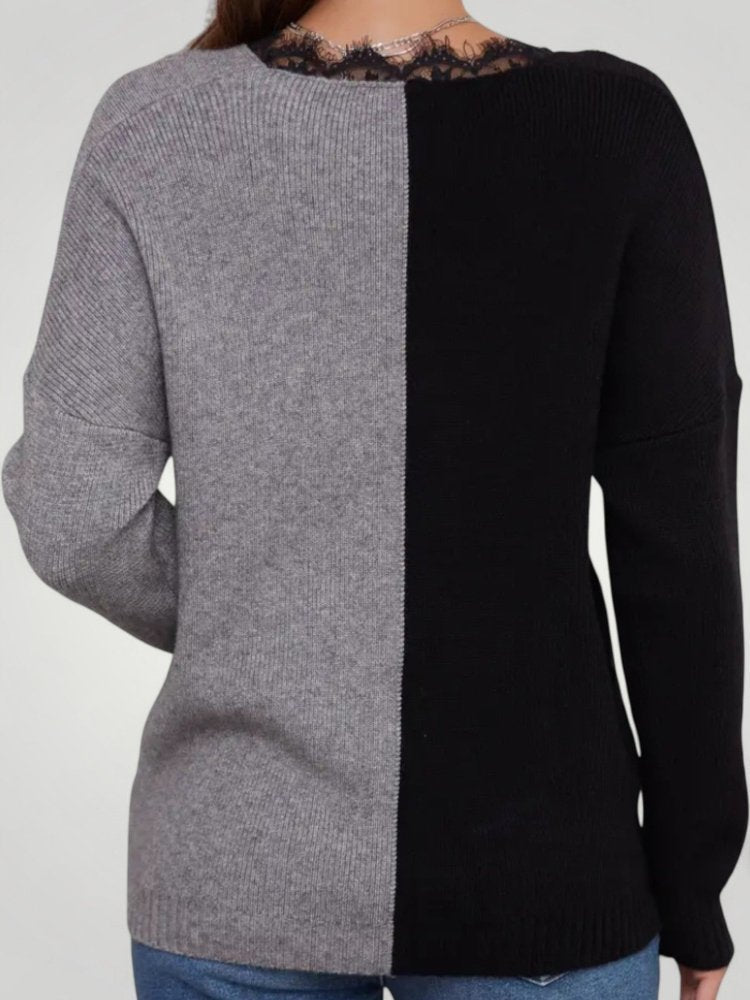 Margaretha | Schicker Pullover mit Kreuzmotiv für Damen