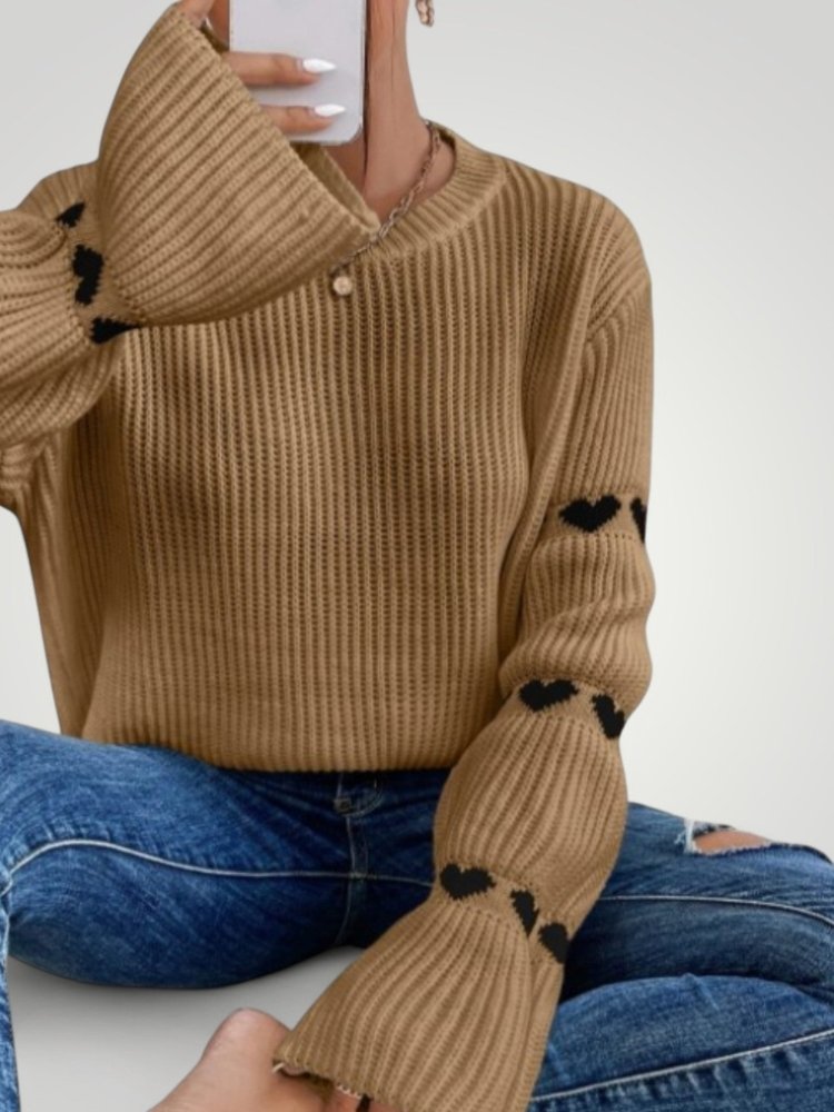 Wiltrud | Vielseitiger Eleganter Gerippter Pullover